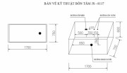 BỒN TẮM MASSAGE - XỤC KHÍ GOVERN JS-8117-BV