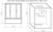 PHÒNG XÔNG HƠI ƯỚT NGỌC TRAI GOVERN JS-0908P ( 1500X900X2150MM)-BV