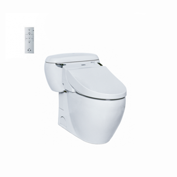 BÀN CẦU MỘT KHỐI TOTO MS366W6 KÈM NẮP RỬA ĐIỆN TỬ WASHLET TCF6531Z (220V)