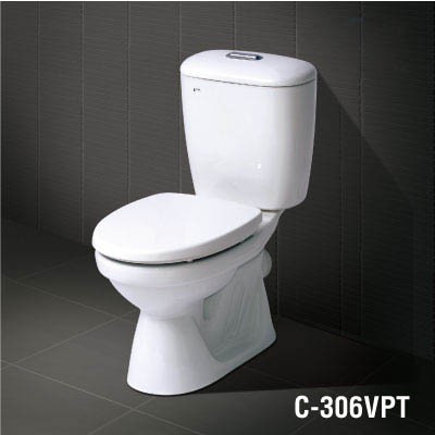 BÀN CẦU HAI KHỐI THOÁT NGANG INAX C-306VPT