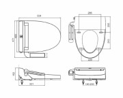 NẮP BÀN CẦU ĐIỆN TỬ ROYAL RB1350-BVKT