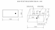 BỒN TẮM MASSAGE GOVERN JS-1105 ( 1200X660X730MM)-BV